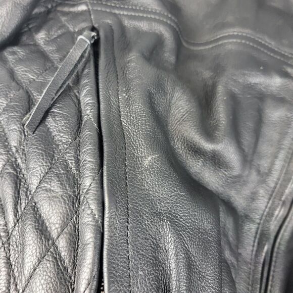 Harley Davidson Padded Motorcycle Vintage Jacket Black Size M - Picture 9 of 16